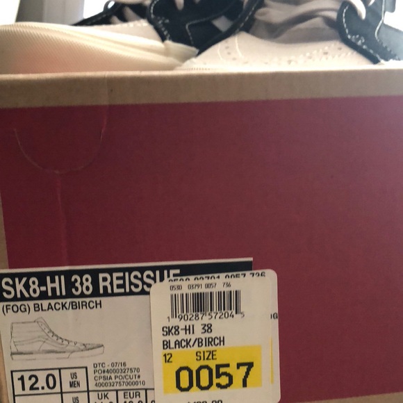 Fear of God Sk8-Hi Vans - Picture 4 of 5